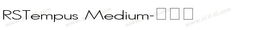 RSTempus Medium字体转换